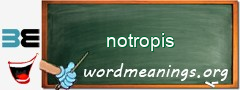 WordMeaning blackboard for notropis